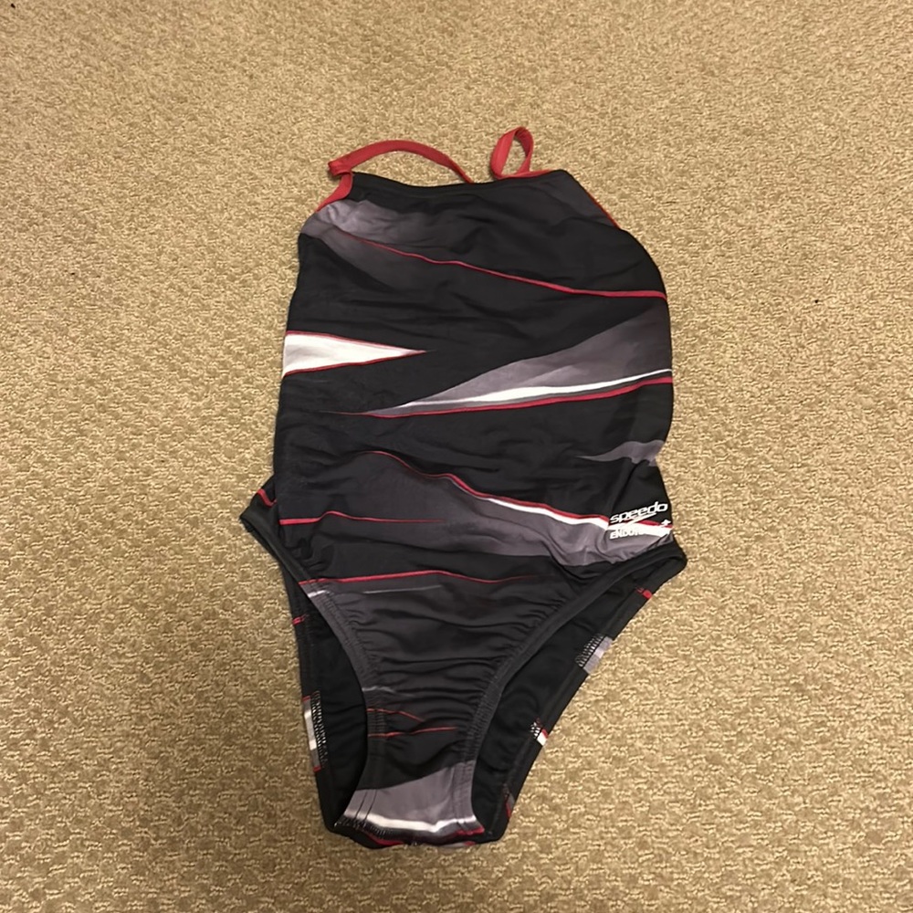 Speedo open-back onesie swimsuit